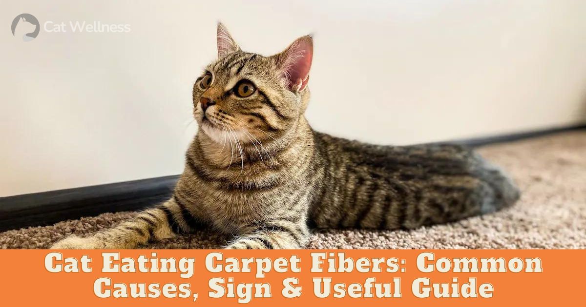 Cat Eating Carpet Fibers